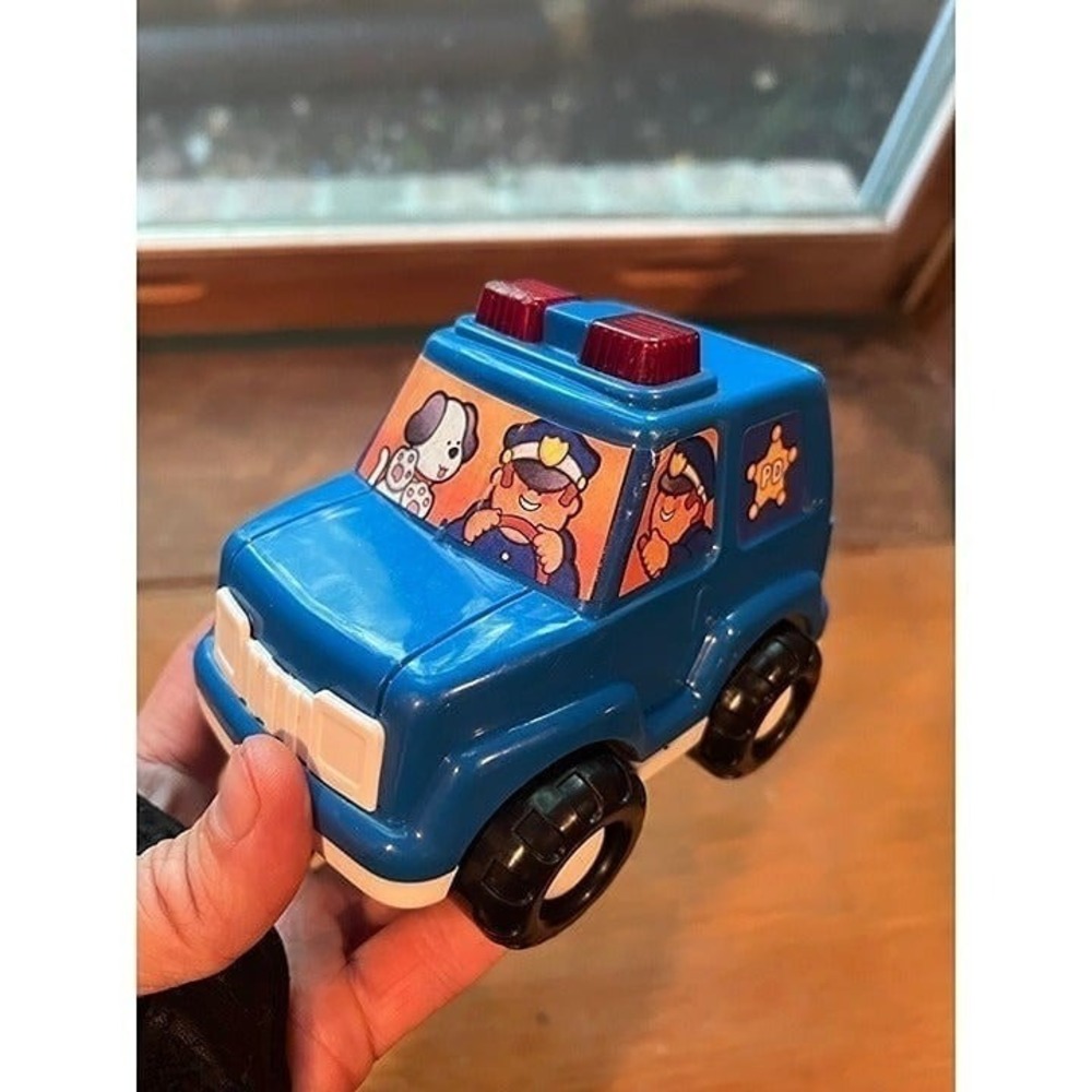 Vintage infant toddler baby toy police car battery operated sounds and lights